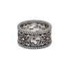 Gucci Double G Floral Wide Band Ring