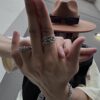 Gucci Double G Floral Wide Band Ring