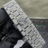 0023 Audemars Piguet Royal Oak 15500 41mm White Plain Black Dial All Small Stones Setting
