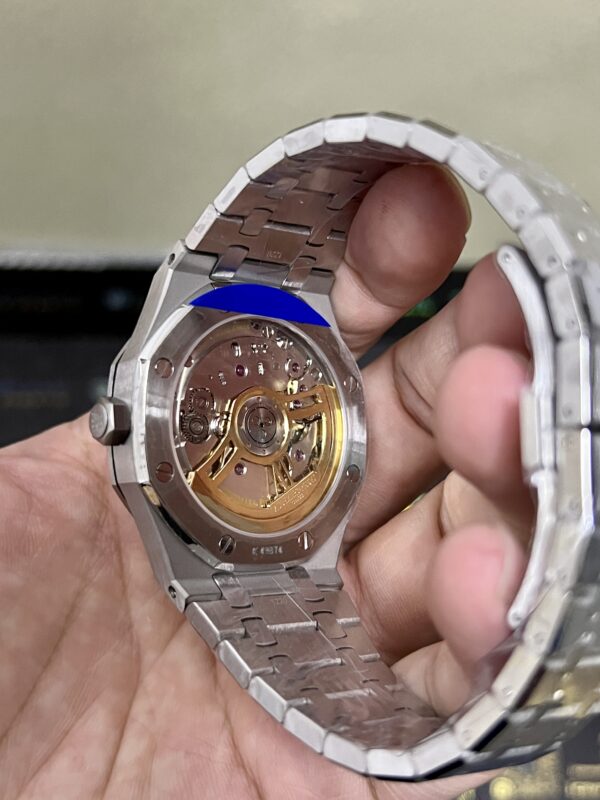 0088 Plain AP Royal Oak 15500 41mm Blue Textured Dial SS Band