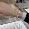 Dior D-shaped open bangle