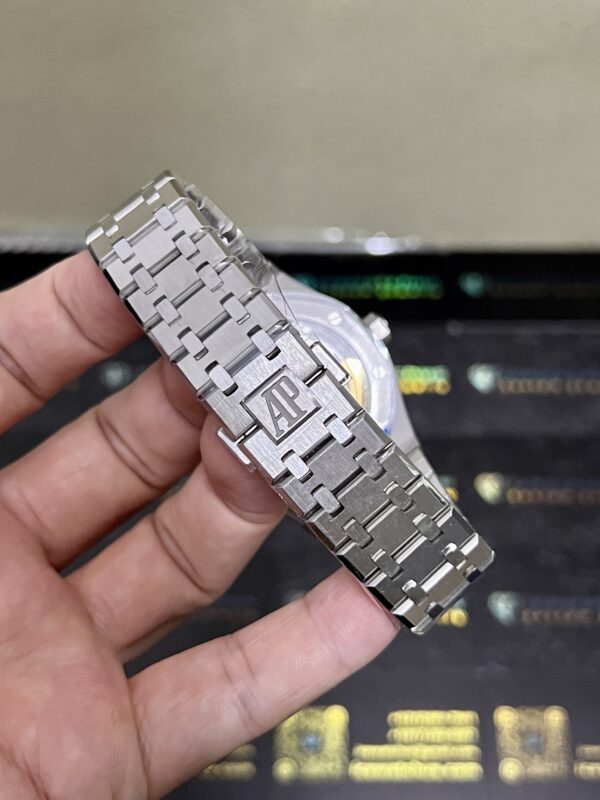 0088 Plain AP Royal Oak 15500 41mm Blue Textured Dial SS Band