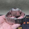 0002 Cartier Santos 40mm White Roman Dial BVF Big Stone Bezel & Case 3 Rows Band