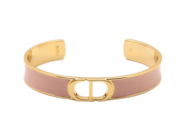 Dior D-shaped open bangle