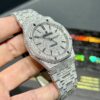 0080 Audemars Piguet Royal Oak 15400 41mm Small Stones Setting bezel & band, 2 rows stones case, white date