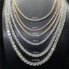 8888 Tennis chain 925 silver+Moissanite