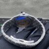 0023 Audemars Piguet Royal Oak 15500 41mm White Plain Black Dial All Small Stones Setting