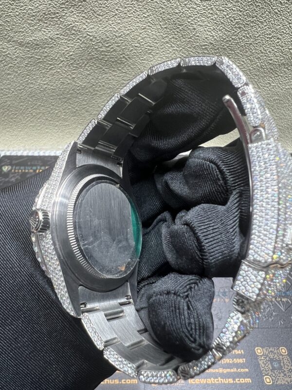 0041 Rolex SkyDweller 42mm White 2 Rows Stone Bezel