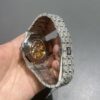 0068 Audemars Piguet Royal Oak 15400 41mm White Plain Black Dial All Small Stones Setting
