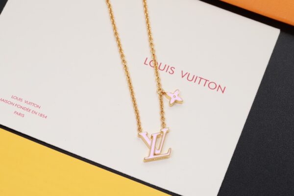 LV Pink Set Necklace