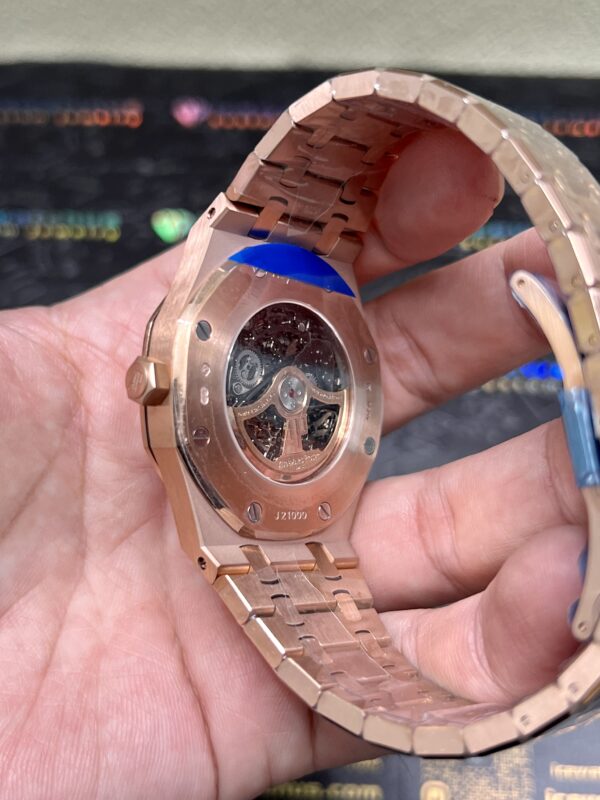 0088-2 Plain AP Royal Oak 15407 RG 41mm Skeleton Dial RG Band 638