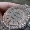 0079 Audemars Piguet Royal Oak 15400 41mm 2tone Rose Gold & White Big Stone Bezel & Case Big Stone Raised Band