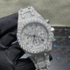 555b5bdf8b7539c0f4f1550fe81d8e1b 0025 Audemars Piguet Royal Oak Chrono 26331 41mm White Baguette Dial Big Stone Bezel & Case Big Stone Raised Band