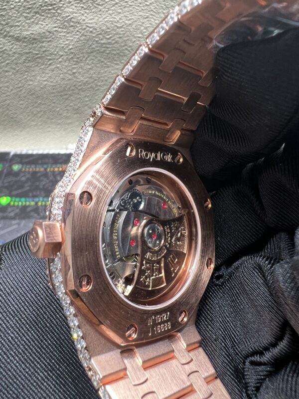 0048 Audemars Piguet 15400 Rose Gold Big Stone Bezel & Case Big Stone Band