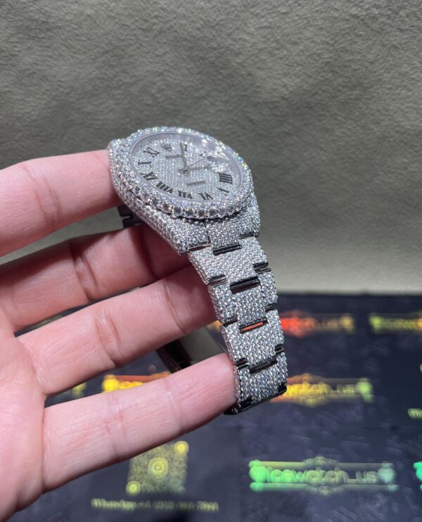 0006 Rolex Datejust 41mm White Roman Dial 2 Rows Bezel Oyster Band