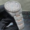 0019 Rolex Datejust 41mm 2tone Rose Gold & White Roman Dial 1 Row Big Stone Bezel Oyster Band