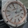 0052 Audemars Piguet Royal Oak 15400 41mm 2tone Rose Gold & White Small Stone Bezel Small Stone Band