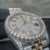0037 Rolex Datejust 41mm 2tone Yellow Gold & White Roman Dial 2 Rows Bezel Jubilee Band