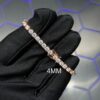 8888 Tennis chain 925 silver+Moissanite