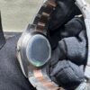 0019 Rolex Datejust 41mm 2tone Rose Gold & White Roman Dial 1 Row Big Stone Bezel Oyster Band