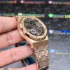 0088-2 Plain AP Royal Oak 15407 RG 41mm Skeleton Dial RG Band 638
