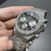 0067 Audemars Piguet Royal Oak Chrono 26331 41mm Plain Black Dial Small Stone Bezel & Case