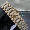 0042 Rolex Daydate 40mm Yellow Gold Two Rows Stone Bezel President Band