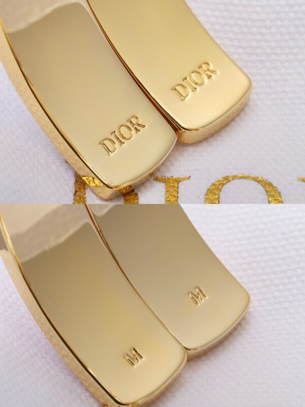 Dior D-shaped open bangle