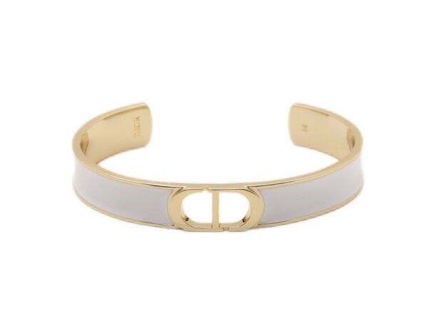 Dior D-shaped open bangle