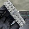 9dee55dd20aae2d093d7f72cd394211a 0025 Audemars Piguet Royal Oak Chrono 26331 41mm White Baguette Dial Big Stone Bezel & Case Big Stone Raised Band