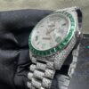 0038 Rolex DayDate 40MM Green Gems Bezel and Green Gems Roma Marker Dial President Band