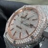 0052 Audemars Piguet Royal Oak 15400 41mm 2tone Rose Gold & White Small Stone Bezel Small Stone Band