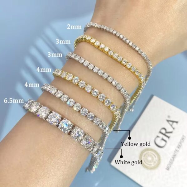 8888 Tennis chain 925 silver+Moissanite