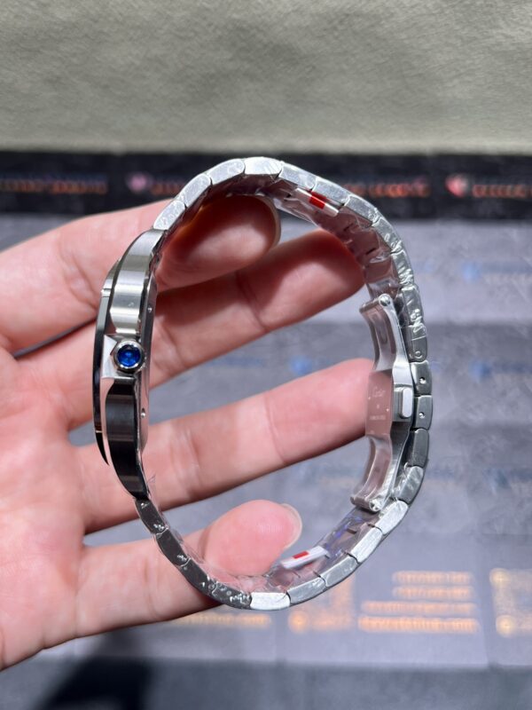 0089 Plain Cartier Santos Mens XL 40MM BVF SSSS Brown Dial