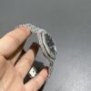 0068 Audemars Piguet Royal Oak 15400 41mm White Plain Black Dial All Small Stones Setting