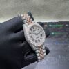 0049 Rolex Datejust 41mm 2tone Rose Gold & White Roman Dial 2 Rows Bezel Jubilee Band