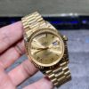 0083 Plain Rolex DayDate 40MM YG Dial Roma Marker President Band (Tungsten Heavy Version 170g)