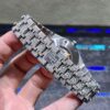 0079 Audemars Piguet Royal Oak 15400 41mm 2tone Rose Gold & White Big Stone Bezel & Case Big Stone Raised Band