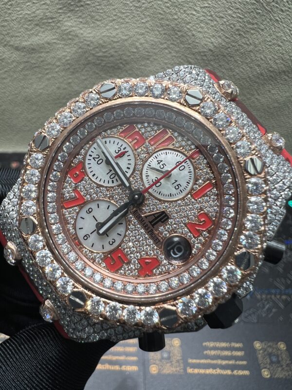 0031 Audemars Piguet Royal Oak Offshore 42mm Red Dial Red Camouflage Rubber Band