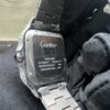 0033 Cartier Santos 40mm White Roman Dial Big Stone Bezel & Case Big Stone Raised Band