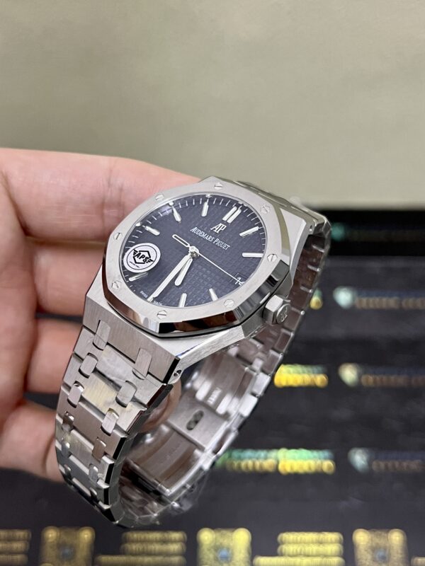 0088 Plain AP Royal Oak 15500 41mm Blue Textured Dial SS Band