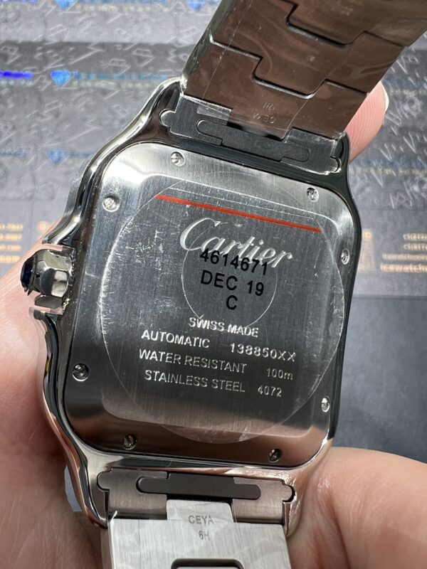 0089 Plain Cartier Santos Mens XL 40MM BVF SSSS Brown Dial