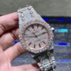 0079 Audemars Piguet Royal Oak 15400 41mm 2tone Rose Gold & White Big Stone Bezel & Case Big Stone Raised Band