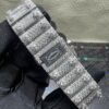 0034 Cartier Santos 40mm White Roman Dial Big Stone Bezel & Case Big Stone Raised Quick Release Band