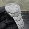 0016 Rolex Datejust 41mm White Roman Dial 1 Row Big Stone Bezel Oyster Band