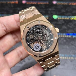 0088-2 Plain AP Royal Oak 15407 RG 41mm Skeleton Dial RG Band 638