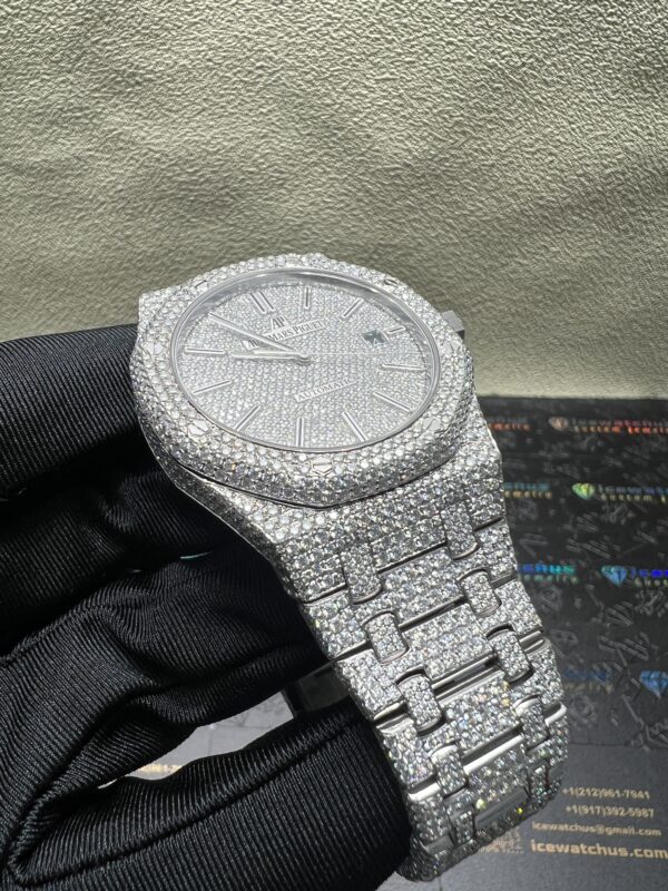 0055 Audemars Piguet Royal Oak 15400 41mm All Small Stones Setting Black date