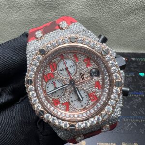 0031 Audemars Piguet Royal Oak Offshore 42mm Red Dial Red Camouflage Rubber Band