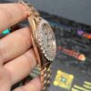 0095 Rolex Daydate 40mm Rose Gold Roman Dial One Row Big Stone Bezel President Band