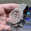 0079 Audemars Piguet Royal Oak 15400 41mm 2tone Rose Gold & White Big Stone Bezel & Case Big Stone Raised Band